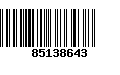 Código de Barras 85138643