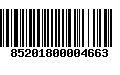 Código de Barras 85201800004663