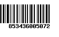 Código de Barras 853436005072