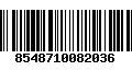 Código de Barras 8548710082036