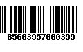 Código de Barras 85603957000399