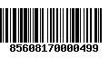 Código de Barras 85608170000499