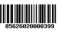 Código de Barras 85626020000399