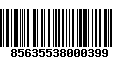 Código de Barras 85635538000399