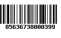 Código de Barras 85636738000399