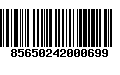 Código de Barras 85650242000699