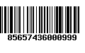 Código de Barras 85657436000999