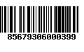 Código de Barras 85679306000399