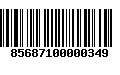 Código de Barras 85687100000349