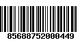 Código de Barras 85688752000449