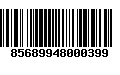 Código de Barras 85689948000399