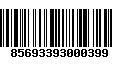 Código de Barras 85693393000399