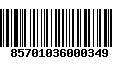 Código de Barras 85701036000349