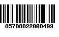 Código de Barras 85708022000499