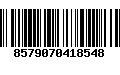 Código de Barras 8579070418548