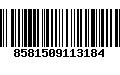 Código de Barras 8581509113184