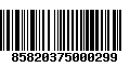 Código de Barras 85820375000299