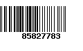 Código de Barras 85827783