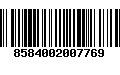 Código de Barras 8584002007769