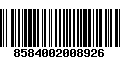 Código de Barras 8584002008926