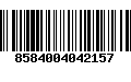 Código de Barras 8584004042157