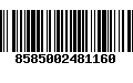 Código de Barras 8585002481160