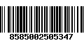 Código de Barras 8585002505347