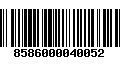 Código de Barras 8586000040052