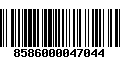 Código de Barras 8586000047044