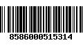 Código de Barras 8586000515314