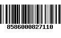 Código de Barras 8586000827110