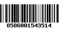 Código de Barras 8586001543514