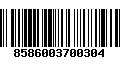 Código de Barras 8586003700304