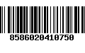 Código de Barras 8586020410750