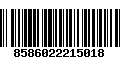 Código de Barras 8586022215018