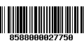 Código de Barras 8588000027750