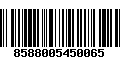 Código de Barras 8588005450065