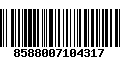 Código de Barras 8588007104317