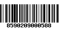 Código de Barras 8590209000588