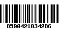 Código de Barras 8590421034286