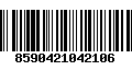 Código de Barras 8590421042106