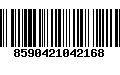 Código de Barras 8590421042168