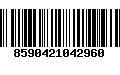 Código de Barras 8590421042960