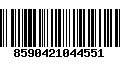 Código de Barras 8590421044551