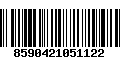 Código de Barras 8590421051122