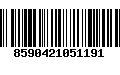 Código de Barras 8590421051191