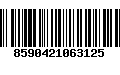 Código de Barras 8590421063125