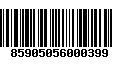 Código de Barras 85905056000399