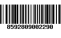 Código de Barras 8592809002290