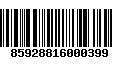 Código de Barras 85928816000399